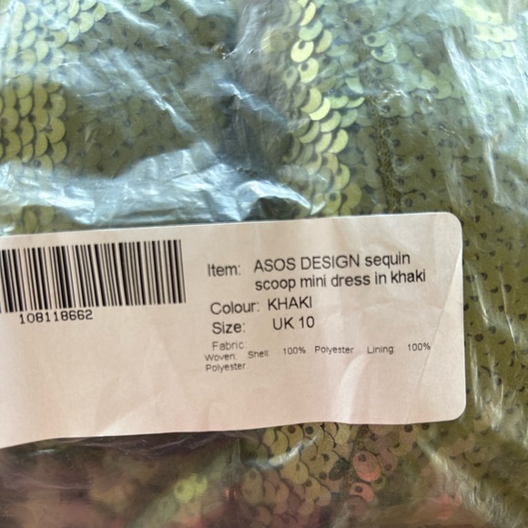 Sequin Mini Dress Scoop Neck Size US6 - Picture 3 of 6